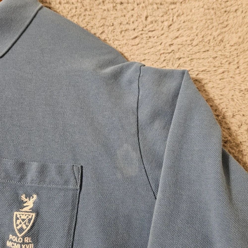 Polo Ralph Lauren R.L.‎ MCMLXVII Blue Long Sleeve Shirt Men's Size Large